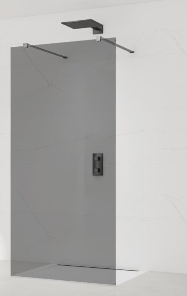 Sprchová zástena Walk-in 110 cm SAT vo farbe profilu Gun metal SATBWI110KSZAVGM SATBWI110KSZAVGM