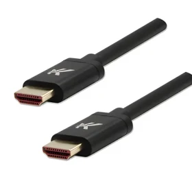 Logo HDMI 2.1 čierna / HDMI kábel / 1 m / 8K/60Hz, 4K/120Hz / pozlátené konektory