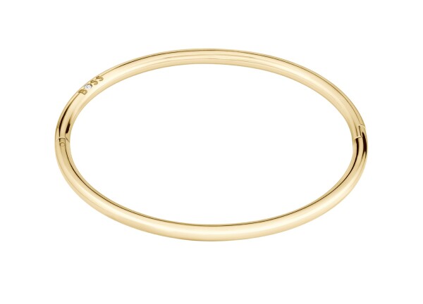 Hugo Boss Minimalistický pevný náramok z pozlátenej ocele Live 1580686