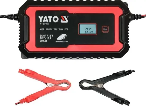 YATO YT-83002 / Nabíjačka batérií / LCD / 6-12V / 2-10A / až 200 Ah (YT-83002)