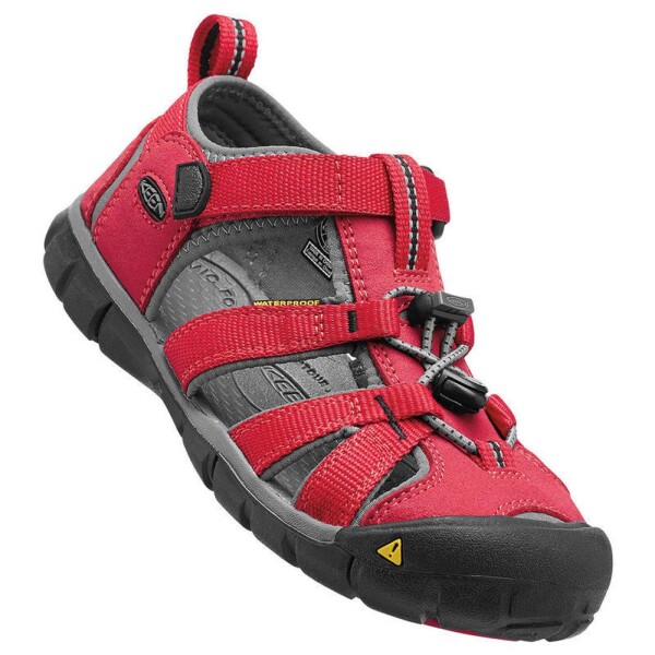 Detské sandále SEACAMP II CNX, racing red/gargoyle, Keen, 1014470, červená - 24