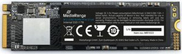 MediaRange 1TB M.2 2280 PCI-E x4 Gen3.1 NVMe (MR1033)