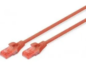 Digitus UTP Cat6 LSZH červená / Patch kábel / 2x RJ-45 / 0,25 m (DK-1617-0025/R)