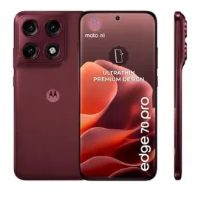 Motorola Edge 70 Pre 12 +512 GB Pantone Zinfandel / Smartphone / 6,78 "AMOLED 144Hz / MediaTek Dimensity 8500 Extreme (PBC20005PL)