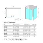 Mereo Sprchovací kút, Lima, obdĺžnik, zasúvací, 120x100 cm, chróm ALU, sklo Point CK85442K