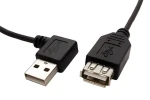 Goobay predlžovací kábel USB 2.0 AA M/F lomený vpravo čierny / USB kábel / 30 cm / USB 2.0 (11.92.8914)