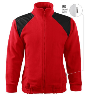 Bunda Hi-Q fleece unisex červená 07 (štítok značky) XL