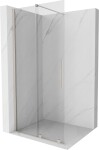 MEXEN/S - Velar Sprchová zástena posuvná Walk-in 100 x 200, transparent 8 mm, nikel kartáčovaný 871-100-000-03-97