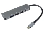 PremiumCord prevodník USB-C na HDMI / Prevodník / USB 3.0 / 2x USB 2.0 / PD / 4K 30Hz (ku31dock15)