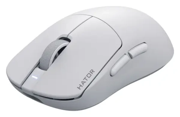 Hator Quasar 3S Ultima biela / Herná bezdrôtová myš / optická / 30000 DPI / 2.4GHz / Bluetooth / USB-C (HTM661)