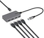 StarTech STARTECH.COM 4-Port USB-A Hub 5Gbps Busbetrieben Typ A auf 4x USB-A 3.0 Hub USB-C-Netzteil Port Mini Reisehub-Verteiler USB Splitter