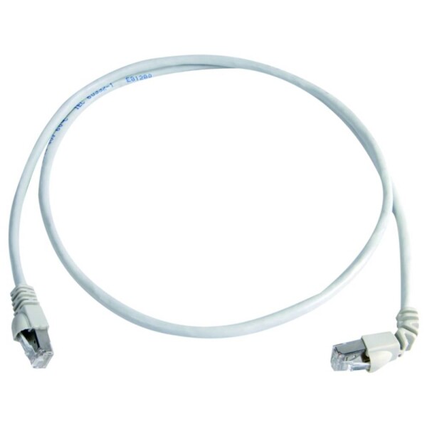 Telegärtner 100008677 RJ45 sieťové káble, prepojovacie káble CAT 6A S/FTP 5.0 m biela samozhášavý, s priechodkou chrániacou proti zlomeniu 1 ks; 100008677