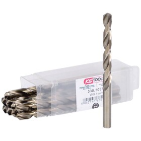 KS Tools 3303085 HSS-G-Co 5 sada špirálových vrtákov do kovu, 8.5 mm, 10 ks; 3303085