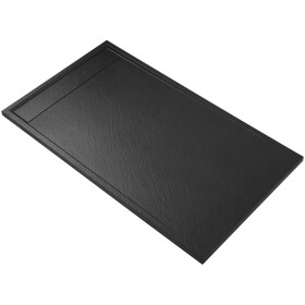 CERANO - Sprchová vanička obdĺžniková Lugo - SMC/minerálny kompozit - čierna matná - 150x90x3 CER-666166
