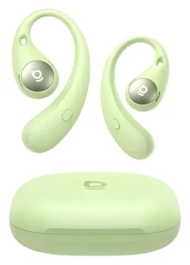 Baseus Bass BF1 Pro Eli Sport 2 Natural Green / Bezdrôtové slúchadlá / Open-ear / mikrofón / Bluetooth / IP57 (6953156299382)