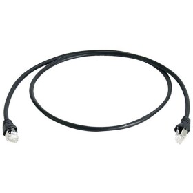Telegärtner 100008831 RJ45 sieťové káble, prepojovacie káble CAT 6A S/FTP 7.50 m čierna samozhášavý, s ochranou, párové tienenie, dvojžilový tienený, bez; 100008831