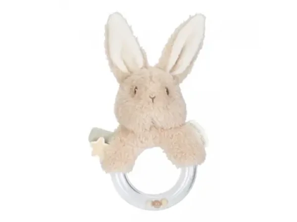 Little Dutch Hrkálka s korálkami králiček Newborn Naturals / od 0 mesiacov (8414LD)