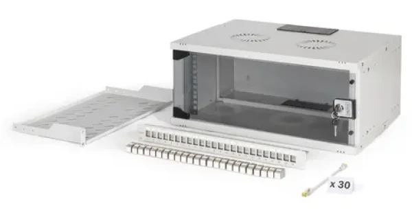 Digitus SOHO Pro 4U 19" / Sieťový rozvádzač / 540 x 400 mm (DN-49200-SET)