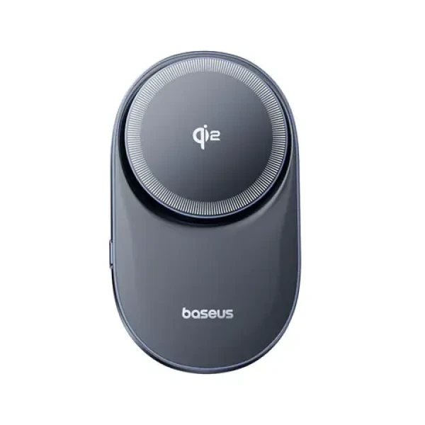 Baseus PrimeTrip VC1 Pre čierna / Držiak do auta s bezdrôtovým nabíjaním / Qi2 / 15W / do ventilačnej mriežky / USB-C (C40169009123-00)
