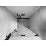 MEXEN/S - Lunar-F skladacie sprchové dvere pravé 80, transparent, čierna 836-080-000-70-00-P