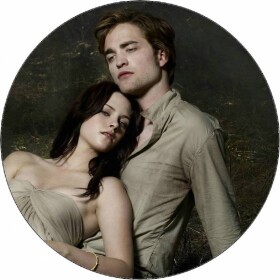 Jedlý papier Súmrak: Bella a Edward v lese, 19,5 cm - Pictu Hap