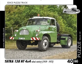 RETRO-AUTA Puzzle TRUCK č.39 Tatra 138 NT 4x4 ťahač návesov