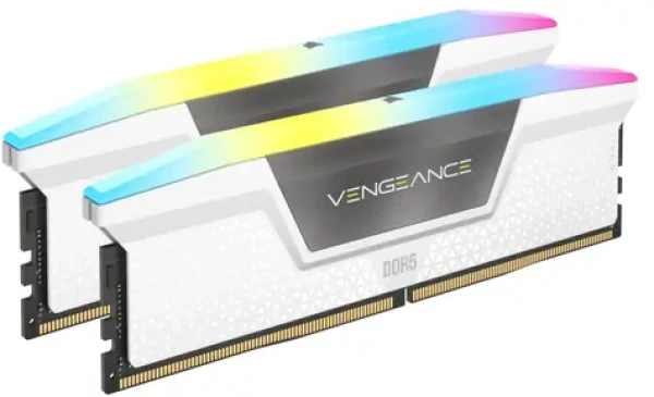 Corsair Vengeance RGB 64GB (2x32GB) 6000MHz biela / DDR5 / PC5-48000 / CL30-36-36-76 / 1.4V (CMH64GX5M2B6000C30W)