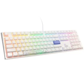 Ducky One 3 Classic Cherry MX-Black biela / herná klávesnica / podsvietená / mechanická / drôtová USB-C / US (DKON2108ST-AUSPDPWWWSC1)