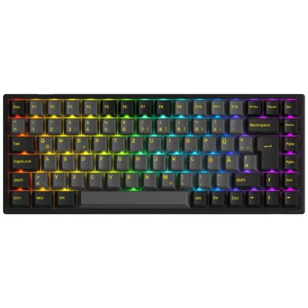 Akko 3084B PLUS zlatá/čierna / herná klávesnica / RGB - Akko V3 Pro Switches / ISO DE / USB-C / Bluetooth (6978414650217)