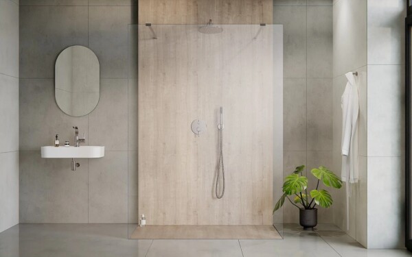 BESCO - Walk-in sprchovací kút AVEO DUE - Pevná stena - Bez pevnej steny, Rozmer A - 140 cm BCAVEODUE140