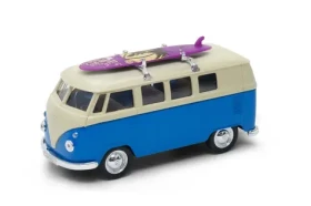 Welly 1963 Volkswagen T1 Bus SURF 1:34 červená