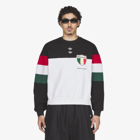 Mikina adidas x Willy Chavarria Fleece Crewneck Sweatshirt Black/ White L