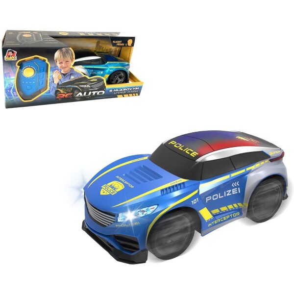 RC policajné auto s vysielačkou