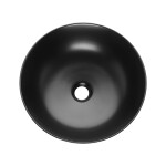 INVENA - Umývadlo na dosku DOKOS 39,5 cm, čierna pololesk CE-19-005-C