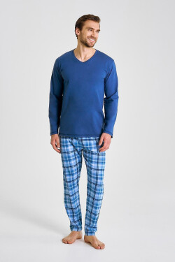 Taro Mark 3476 long/r 3XL-4XL Z25/26 pánske pyžamo džínovina 3xl