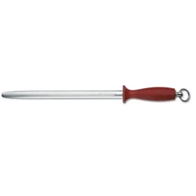 VICTORINOX Mäsiarska ocieľka červená / Ocieľka / mikrojemná / oválna / 30 cm (7.8623)