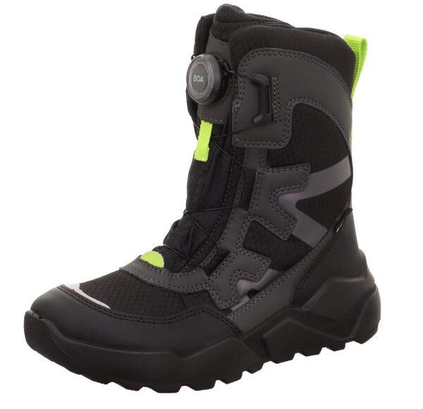 Chlapčenské zimné topánky ROCKET Black/Green Gore-Tex, Superfit , 1-000403-0020, zelená - 37