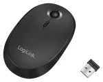 LogiLink Bezdrôtová myš čierna / Bezdrôtová myš / 1600 DPI / 3 tlačidlá / Bluetooth 4.0 / 2.4 GHz (ID0204)
