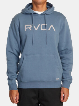 RVCA BIG RVCA INDUSTRIAL BLUE pánska mikina cez hlavu