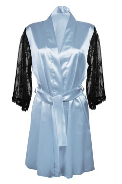 DKaren Housecoat Elizabeth Light Blue světle modrá