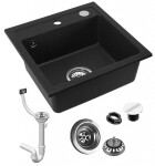 REA REA - Kuchynský drez WEST - čierna žula dots ZLE-00115