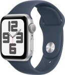 Apple Watch SE 2023 GPS + Cellular 40mm Silver Alu Sport M/L Modrý (MRGM3QF/A)