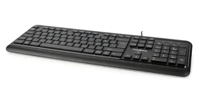 Nedis Multimediálna klávesnica s numerickou klávesnicou / Klávesnica / USB-A / drôtová / QWERTY (KBMU200BKND)