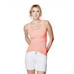 GUESS tielko Samantha Rib-Knit Tank tyrkysové Zelená