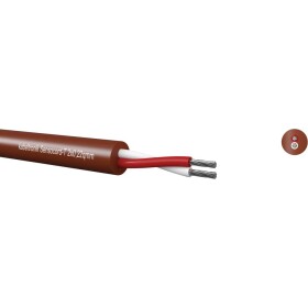 Sensocord®-T 2x0,22qmm, redbrown, temperature resistant 244022200 Kabeltronik; 244022200-1
