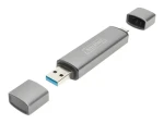 Digitus DA-70886 / Čítačka pamäťových kariet / USB-C a USB-A 3.2 Gen 1 / OTG / duálny (DA-70886)