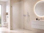 CERANO - Sprchová zástena Walk-in Orbis - Ľavá - 8 mm - chróm, mliečne sklo - 80x200 CER-682222