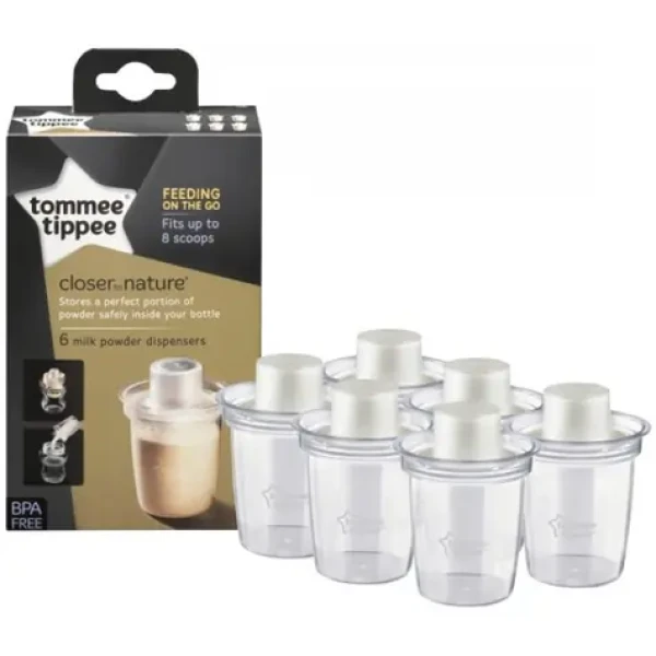 Tommee Tippee Dávkovač na sušené mlieko C2N 6ks / od 0 mesiacov (431362TT)