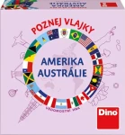 Dino Cestovná hra Poznaj vlajky - Amerika a Austrália