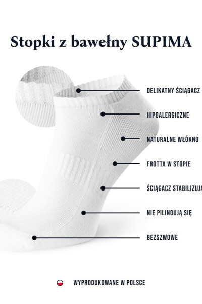 Nohy Steven čl.157 Supima Terry 35-46 bílá 38-40